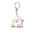 オムタマスタジオの メジェド Medjed ~The Smiter~(ハートもぐもぐ) Acrylic Key Chain