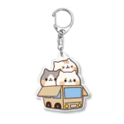 DECORのネコがいっぱい　おくるまver. Acrylic Key Chain