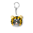 CHOPPIRI.のかぶる猫[虎ver.](キジ白猫) Acrylic Key Chain