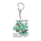 kitaooji shop SUZURI店のアカボシゴマダラとエノキ Acrylic Key Chain