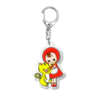 麻琴 (Makoto)の寅年文化人形アクリルキーホルダー Acrylic Key Chain