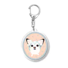 遥ん/犬顔絵　のしゃくれチワワのビビィちゃん アクキー Acrylic Key Chain