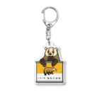 ちなきのこのアナグマ缶 Acrylic Key Chain