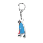 金井球 知らねえ単語の水色のコート Acrylic Key Chain