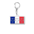 ハナのお店のトリコロールなトラ Acrylic Key Chain