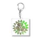 オサヤマの絵筆の家紋ギア【片喰】 Acrylic Key Chain