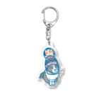 pipippuのこけし猫 Acrylic Key Chain