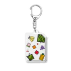 生物＝ケモノのヲ店の『かくばる』Fruit party のノート アクキー Acrylic Key Chain