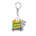 くぜさえの台車チキンバーガー Acrylic Key Chain