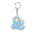 プルーミィグッズのファンシーなアマビエ Acrylic Key Chain