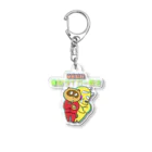 あし湯飯店  いやげ物POPUPのタイアパ漢字タイトル Acrylic Key Chain