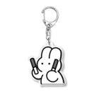 nsnのうさぎちゃんペンライト(黒) Acrylic Key Chain