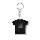 いきものや のの(本館)のカナヘビTシャツアクキー【黒】 Acrylic Key Chain