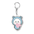 くまぽこSUZURI店のくまぽこ　ハート Acrylic Key Chain