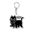 イラスト MONYAAT のやみねこ、ろっぽ*イラスト型 Acrylic Key Chain