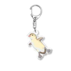 piro piro piccoloのjumping duckling B Acrylic Key Chain