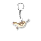 piro piro piccoloのjumping duckling C Acrylic Key Chain