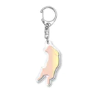 ねこや Ryoko -猫屋 りょうこ-のねこ　桃の色　ゆとり Acrylic Key Chain