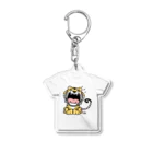 イラスト MONYAAT のトラがガーーーーーーッ*Tシャツ型 Acrylic Key Chain