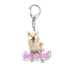 inubotの7th birthday(ピンク) Acrylic Key Chain