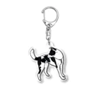 lily_dalmatianのモズちゃん Acrylic Key Chain