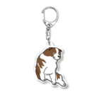 nanamaru worksの蘆雪犬B Acrylic Key Chain