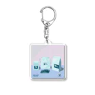 Teal Blue CoffeeのCOFFEE GIFT -Chocolate- PURPLE Ver. Acrylic Key Chain