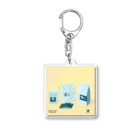 Teal Blue CoffeeのCOFFEE GIFT -Chocolate- YELLOW Ver. Acrylic Key Chain