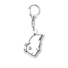 前髪ぱっつん◆SUZURI店の何にもしない豚 Acrylic Key Chain