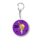 ちょりたん画伯キャラクターズショップのマリーゴールドちゃん　ミイラバージョン　マトリョーヘビ Acrylic Key Chain