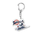 PoooompadoooourのRailroads　お猿さん Acrylic Key Chain