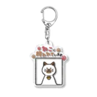 Atelier Zakiのねこに飼われています【シャムねこ】 Acrylic Key Chain