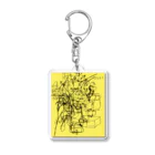 MikaTamo totally hobbyのMathematics Yellow Acrylic Key Chain