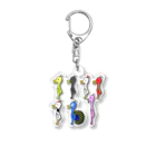 くちばし商会のシュールな子鳥(ことり)色とりどり Acrylic Key Chain