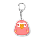 アキクサ文鳥マーケット 〜アキクサインコと文鳥推しの店〜のSDアキクサインコ ルビノー Acrylic Key Chain