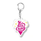 ChikoZumbaグッズのアイスクリーム柄 Acrylic Key Chain