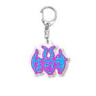 デス声［生前葬の喪主］の生前葬のロゴ Acrylic Key Chain