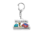 ぴえん🥺東京の踏切内車脱輪 Acrylic Key Chain