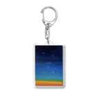 mizuphoto galleryのマジックアワーの空に輝くオリオン座 Acrylic Key Chain