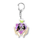 バーニーズマウンテンドッグのダンロのニーナジャック Acrylic Key Chain