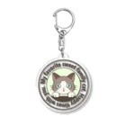 aniopics (あにまるぴくす)のLimeくんのお友達(ハチワレ)のサークルロゴ Acrylic Key Chain