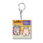 OHAGI.Pのはぎちゃんとこまめちゃん_怠惰 Acrylic Key Chain