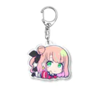 式部めぐりの私服めぐ Acrylic Key Chain