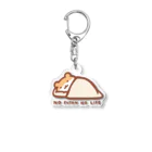 すやはむハウスのNO 布団 NO LIFE Acrylic Key Chain