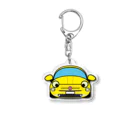 bajiponの黄色カー Acrylic Key Chain