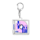 タナカ！の［幸福］CD風文字キーホルダー Acrylic Key Chain