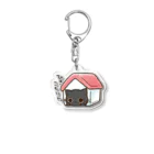 タカオエリのひきこもりん、おはぎさん。 Acrylic Key Chain