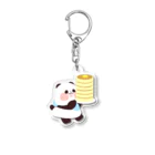 うみ🐼ゆるりんぱんだのホットケーキ Acrylic Key Chain