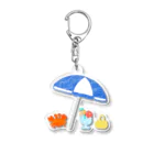 25nijuugoのバカンス中のカニ Acrylic Key Chain