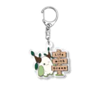 Nomi(shop-I＊iro-)の不思議生物クルビーとLife with Green【カラー】 Acrylic Key Chain